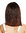 VK-51-2T30 quality women's wig shoulder length sleek blunt cut middle parting chestnut brown mix