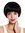 VK-53-F1B/BG quality women's wig short sleek pageboy cut black red signal red highlights