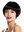 VK-53-F1B/BG quality women's wig short sleek pageboy cut black red signal red highlights