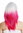 8967-8CR60 women's quality wig cosplay long fringe sleek ombre mix light grey pink rose