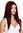 YLYHT-002-RG-110 women's quality wig long sleek fringe middle parting red Bordeaux wine red