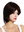 ETW7098A-1BH30 women's quality wig short wavy parting layered black highlighted copper brown