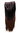 BR18709-1T30 Half wig clip-in hair piece weave long sleek ombre black copper brown