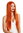 K9293L-35 women's quality wig very long sleek middle parting orange red