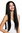 K9293L-2 women's quality wig very long sleek middle parting black