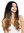 ZM-1692 women's quality wig long voluminous wavy curly middle parting ombre blonde black hairline
