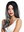 ZM-1811-171Dye1B women's quality wig long sleek middle parting ombre balayage black grey