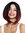 ZM-1782-118Dye1B women's quality wig sleek long bob middle parting ombre short black red