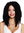 ZM-1610-4 women's quality wig shoulder length afro curls corkscrew curls middle parting dark brown