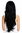 LC128-1 women's quality wig long slightly waved middle parting black