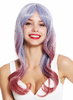 DL-109-3925/3904 women's quality wig long wavy balayage ombre blue grey red
