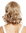 1957-24H88 women's quality wig shoulder length cute middle parting curly tips blonde highlights