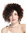 VK-11-2T30 women's quality wig short voluminous frizzy curly curls chestnut brown mix highlights