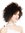 VK-11-10 women's quality wig short voluminous frizzy curly curls brown medium brown