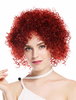VK-11-137 women's quality wig short voluminous frizzy curly curls red fiery red