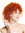 VK-11-T2735 women's quality wig short voluminous frizzy curly curls orange-red orange