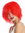 MMSLW-K120B party wig women men carnival shaggy strawy voluminous goblin clown red fiery red
