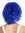 MMSLW-K2079 party wig women men carnival shaggy strawy voluminous goblin clown blue