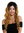 VK-14-MF-967YS1B quality wig monofilament lace front parting curly wavy ombre black blonde 25.5''