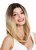 VK-20-MF-Y-SC1911 quality wig monofilament lace front middle parting sleek brown copper blonde