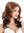 VK-23-MF quality wig partial monofilament parting lace front curls wavy copper brown dark brown