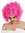 1352-ZAC5B wig women's wig carnival Halloween short middle parting curls curly pink rose 20's 30's
