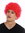 MMAM-9M-K120B wig carnival men women clown red short afro frizzy curly frizzy head