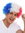 MMAM-15M wig carnival afro fan-wig soccer football world cup tricolor blue white red France