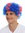 MMAM-15M wig carnival afro fan-wig soccer football world cup Blue white red cross Union Jack Island
