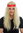 Perücke Hippie Blond Lang Stirnband Mittelscheitel 31912-FR61