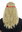 31912-FR61 wig carnival Halloween women men long headband middle parting hippie 60's blonde curls
