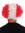 MMAM-15M wig carnival afro fan-wig soccer football world cup red white red Austria