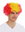 MMAM-15M wig carnival afro fan-wig soccer football world cup red yellow red Spain