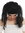 31803-P103 wig carnival women headband retro Caribbean afro look black shoulder length curls