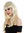 68067-FR64 wig carnival women woman's wig long sleek slightly wavy fringe blonde