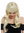 68067-FR64 wig carnival women woman's wig long sleek slightly wavy fringe blonde