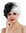QSS-229 wig carnival women short wild crazy black white half and half witch