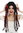 69023-P103-13 women's wig Halloween carnival braided plaited rasta dreadlocks long black red punk