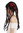 69023-P103-13 women's wig Halloween carnival braided plaited rasta dreadlocks long black red punk