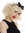 61905-FR87A cute wig carnival women Halloween blonde curly Alice band black with ribbon 50's 60's