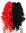 SH70103 wig carnival women Halloween Cosplay long curly attachable braids Gothic Lolita black red