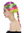 31946-FR-coloured wig women's wig carnival rainbow coloured colourful braids plaited long