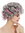 3195-ZA68A wig women's wig Halloween carnival grey curls curly hair roller grandmother granny