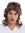 31915-FRT34-66 wig Halloween carnival proletarian mullet wavy curly 80's brown blonde highlights