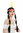 6081-P103 wig women's wig carnival native American woman wild west braids black head band feather