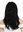 Perücke Echthaar Lace-Front Monofilament lang schwarz glatt DW-2198-HH-MF-1B