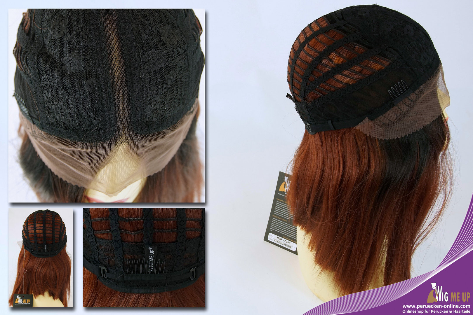 24 inches Grau Gelatt Synthetic Lace Front Wig Damen Haar Gothic Cosplay Perücke