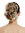 Hairpiece ponytail extension large claw short voluminous curled curls light blond naturally streaked