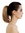 Hairpiece ponytail extension large claw short voluminous but sleek look middle to dark gold blonde