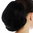 Hairpiece ponytail extension comb short straight curving tips voluminous black